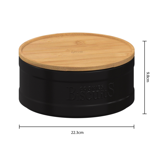 Μπισκοτιέρα (Φ22.3x9.8) F-V Natureo Black 194231B