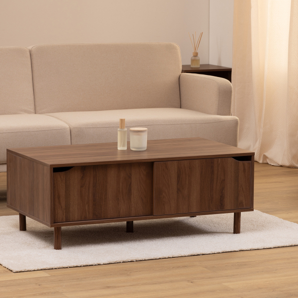 Τραπέζι Σαλονιού Με 2 Ντουλάπια + 2 Ράφια (108x60x42) F-V Slidy 193609