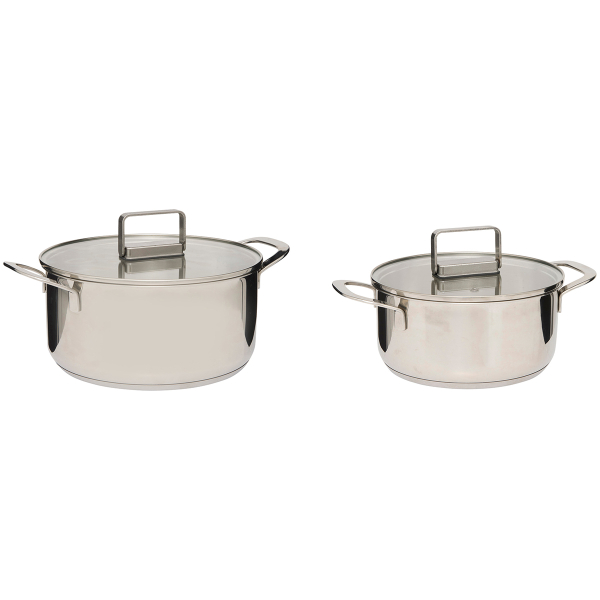 Κατσαρόλες Ανοξείδωτες (Σετ 2τμχ) F-V Pot 204652
