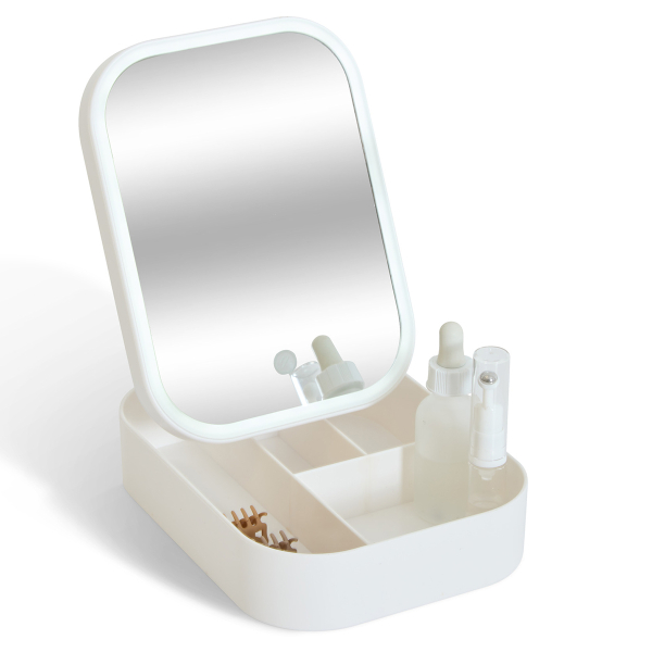 Επιτραπέζιος Καθρέφτης Με Led & Θήκες Οργάνωσης (19.8x15x6) F-V Illuminated 204934