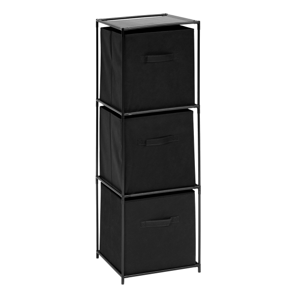 Συρταριέρα 3 Θέσεων (34x34x99) F-V Mix'n Modul Black 193643