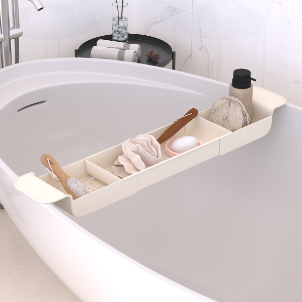 Ράφι Οργάνωσης Μπανιέρας Επεκτεινόμενο (55-78x17x7.2) F-V Bath 206975