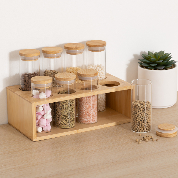 Βαζάκια Μπαχαρικών Σε Βάση (Σετ 8τμχ) F-V Jars 209263