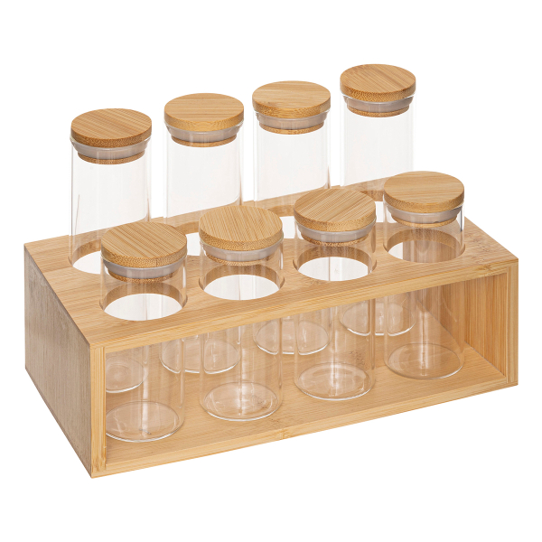 Βαζάκια Μπαχαρικών Σε Βάση (Σετ 8τμχ) F-V Jars 209263