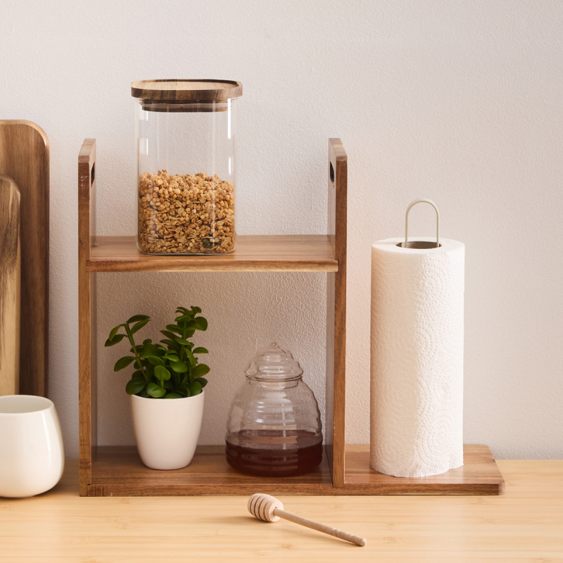 Ραφιέρα Οργάνωσης Κουζίνας Με Βάση Για Χαρτί (41x14.5x33) F-V Shelf 190138