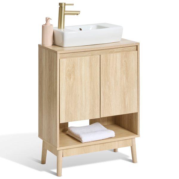 Ντουλάπι Μπάνιου Με Ράφι Για Νιπτήρα (60x30x80) F-V Abana 193678