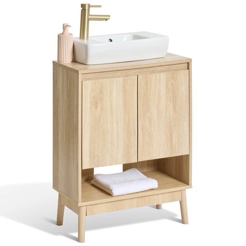 Ντουλάπι Μπάνιου Με Ράφι Για Νιπτήρα (60x30x80) F-V Abana 193678