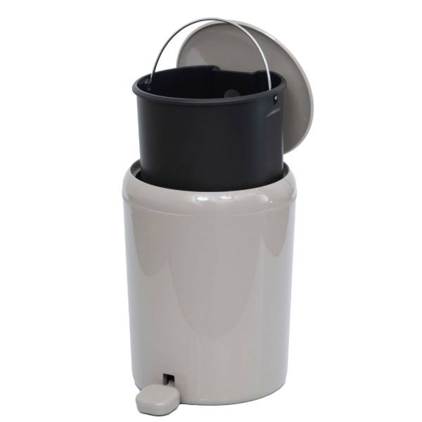 Κάδος Απορριμμάτων (Φ23x28) Rainbow Space 5lt Γκρι