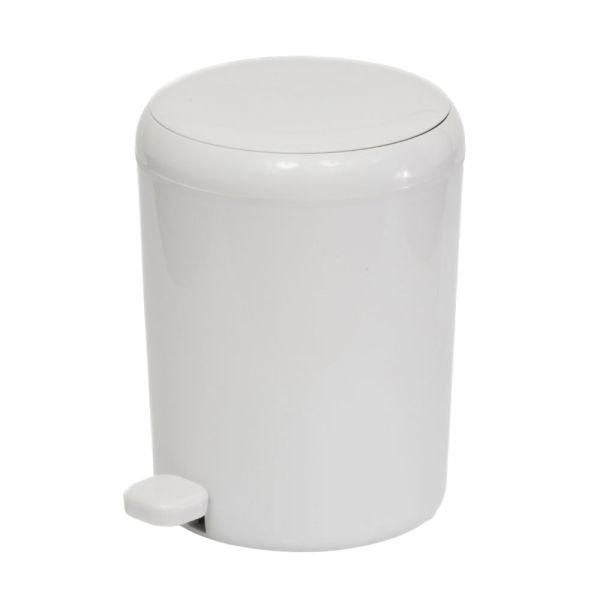 Κάδος Απορριμμάτων (Φ23x28) Rainbow Space 5lt Λευκό