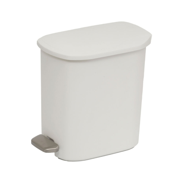 Κάδος Απορριμμάτων (18x26x26) Rainbow Epik 6lt Λευκό