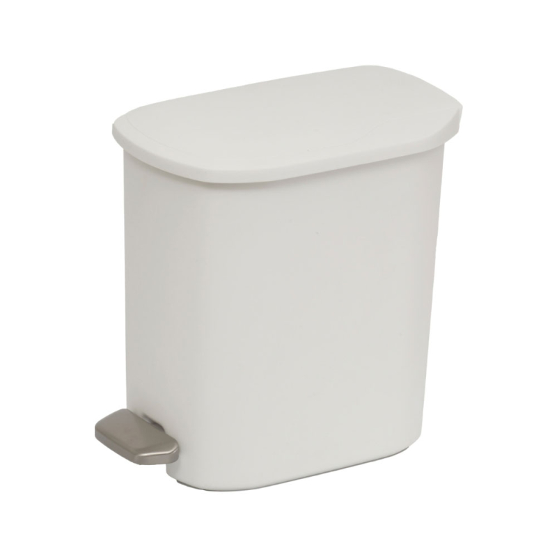 Κάδος Απορριμμάτων (18x26x26) Rainbow Epik 6lt Λευκό