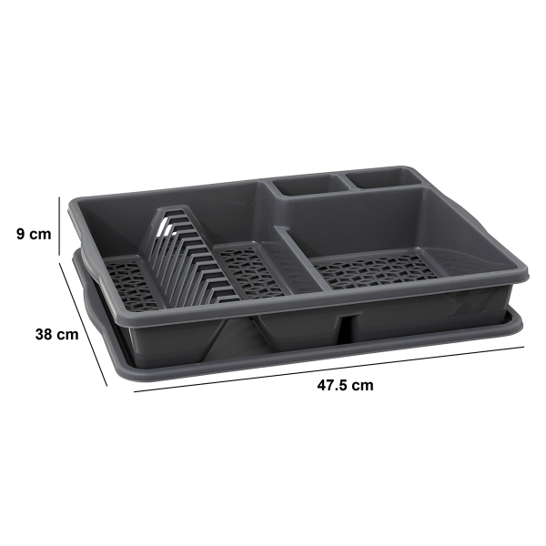 Στραγγιστήρι Πιάτων (47.5x38x9) F-V Drainer 189897 D.Grey