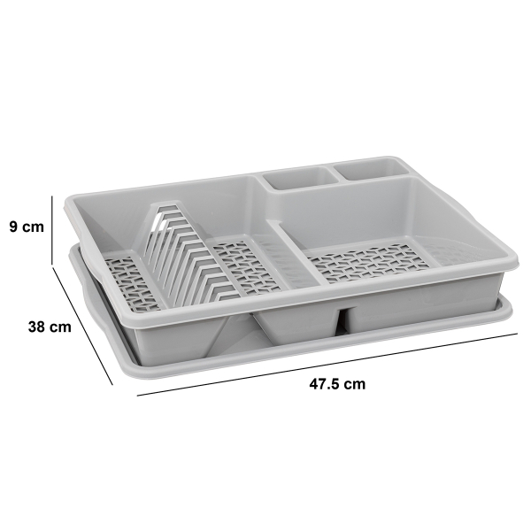 Στραγγιστήρι Πιάτων (47.5x38x9) F-V Drainer 189897 L.Grey