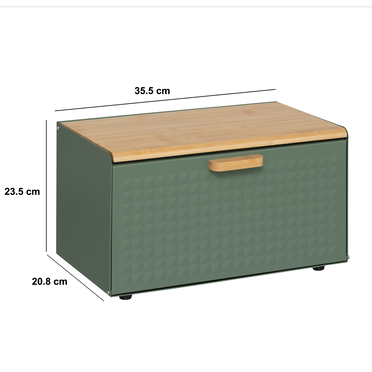 Ψωμιέρα (35 5X20 8X23 5) F-V Sensia 209249 Green Home Οργάνωση & Αποθήκευση Κουζίνας Ψωμιέρες Spitishop