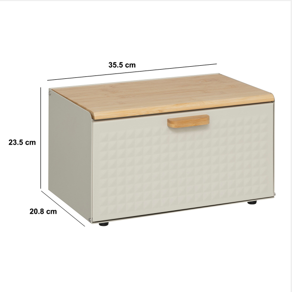 Ψωμιέρα (35.5x20.8x23.5) F-V Sensia 209249 Beige