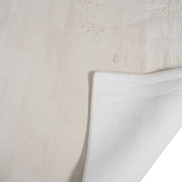 Γούνινα Χαλιά Κρεβατοκάμαρας (Σετ 3τμχ) Polcarpet Rabbit Fur Foam Ivory