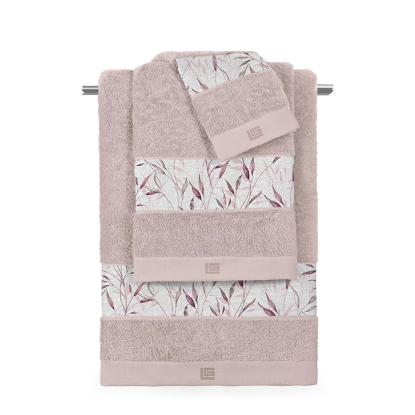 Πετσέτες Μπάνιου (Σετ 3τμχ) Guy Laroche Fleria Melanze - Pudra 500gsm
