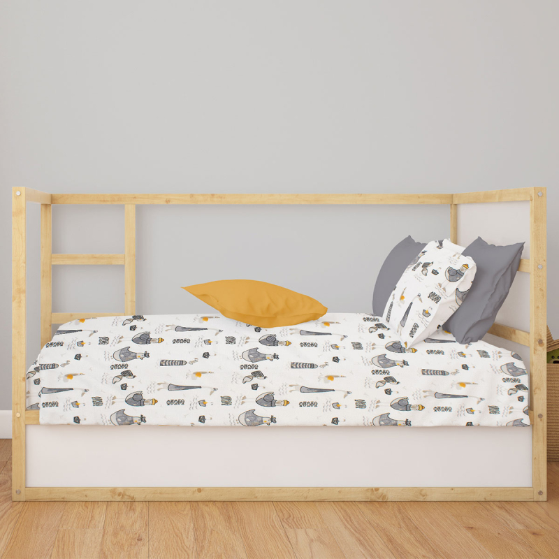 Πάπλωμα Κούνιας (120x160) Dimcol Seabirds 578 White - Grey