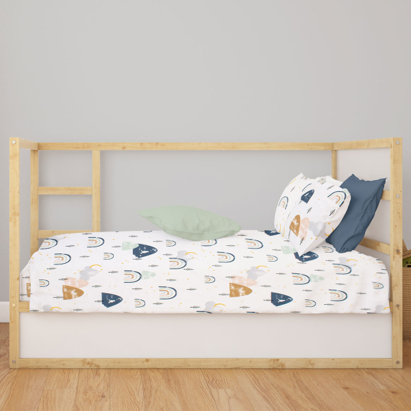 Πάπλωμα Κούνιας (120x160) Dimcol Rainbow 574 White - Blue