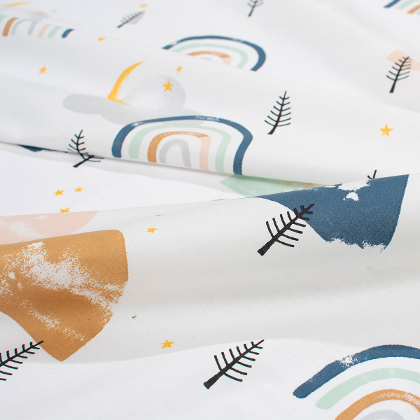 Πάπλωμα Κούνιας (120x160) Dimcol Rainbow 574 White - Blue