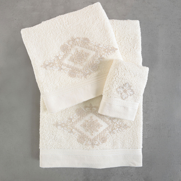 Πετσέτες Μπάνιου (Σετ 3τμχ) Rythmos Coldelia 500gsm