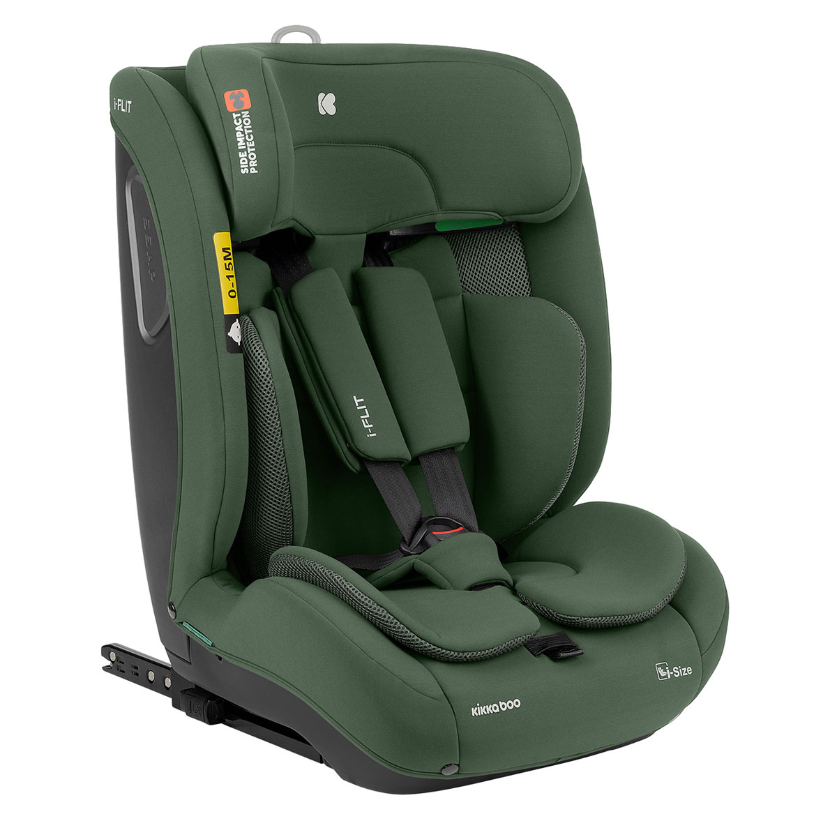 Κάθισμα Αυτοκινήτου ISOfix (76-150εκ. Ύψος) Kikka Boo i-Flit i-Size Army Green