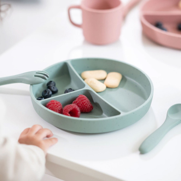 Πιάτο Σιλικόνης Με Χωρίσματα Kikka Boo Sage