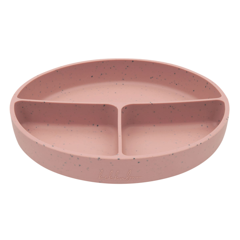 Πιάτο Σιλικόνης Με Χωρίσματα Kikka Boo Blush