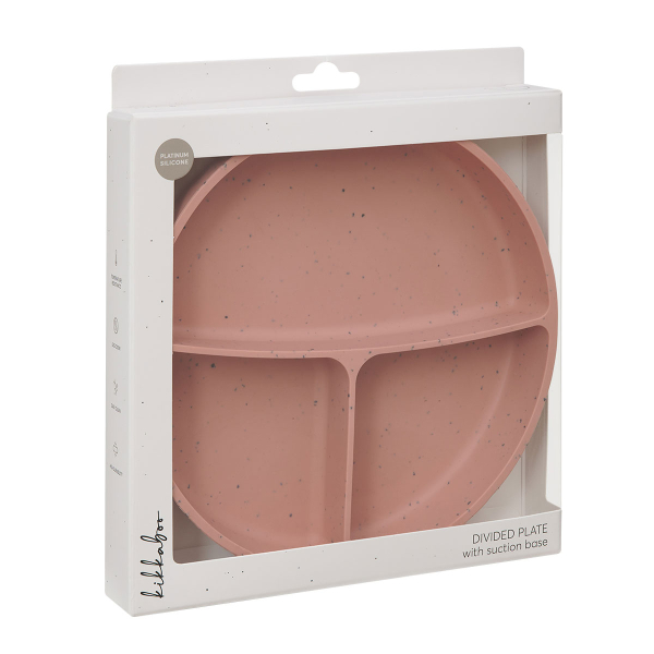 Πιάτο Σιλικόνης Με Χωρίσματα Kikka Boo Blush
