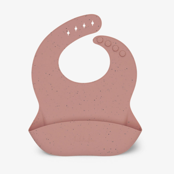Σαλιάρα Σιλικόνης 6+ Μηνών (23.5x23.5) Kikka Boo Blush