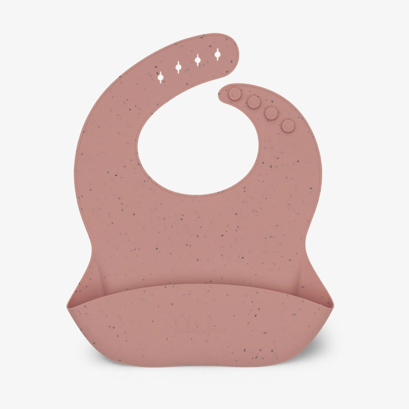 Σαλιάρα Σιλικόνης 6+ Μηνών (23.5x23.5) Kikka Boo Blush