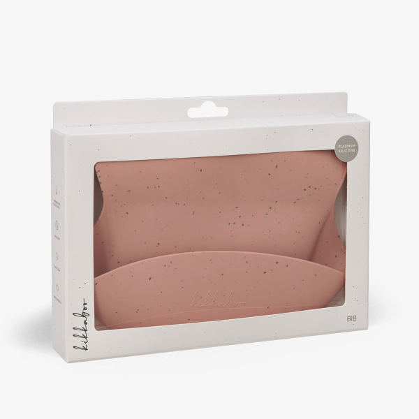 Σαλιάρα Σιλικόνης 6+ Μηνών (23.5x23.5) Kikka Boo Blush