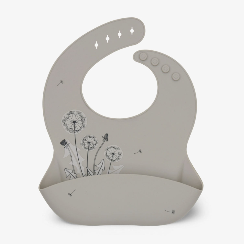 Σαλιάρα Σιλικόνης 6+ Μηνών (23.5x23.5) Kikka Boo Flora Sand