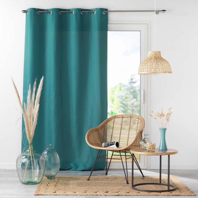 Κουρτίνα (140x260) Με Τρουκς L-C Absolu Blue Peacock 1612585