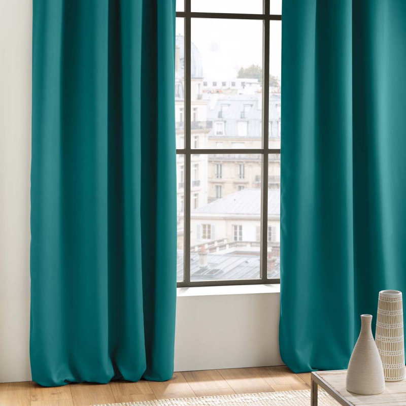 Κουρτίνα Συσκότισης (135x280) Με Τρουκς L-C Occult Blue Peacock 1612607