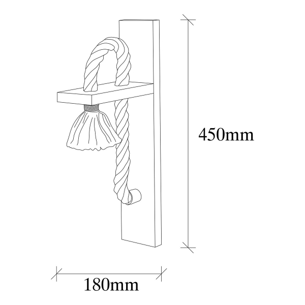 Απλίκα Τοίχου A-G Erebos 521SHN2131 Wood