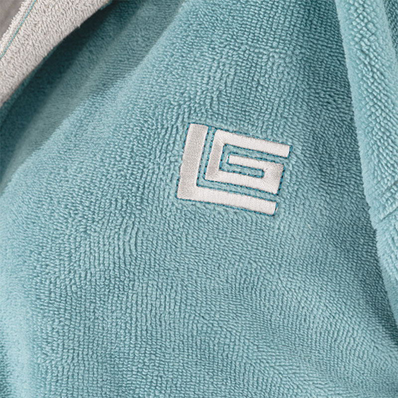 Μπουρνούζι Guy Laroche Monogram Ocean Small Home Λευκά Είδη Μπάνιου Μπουρνούζια Spitishop