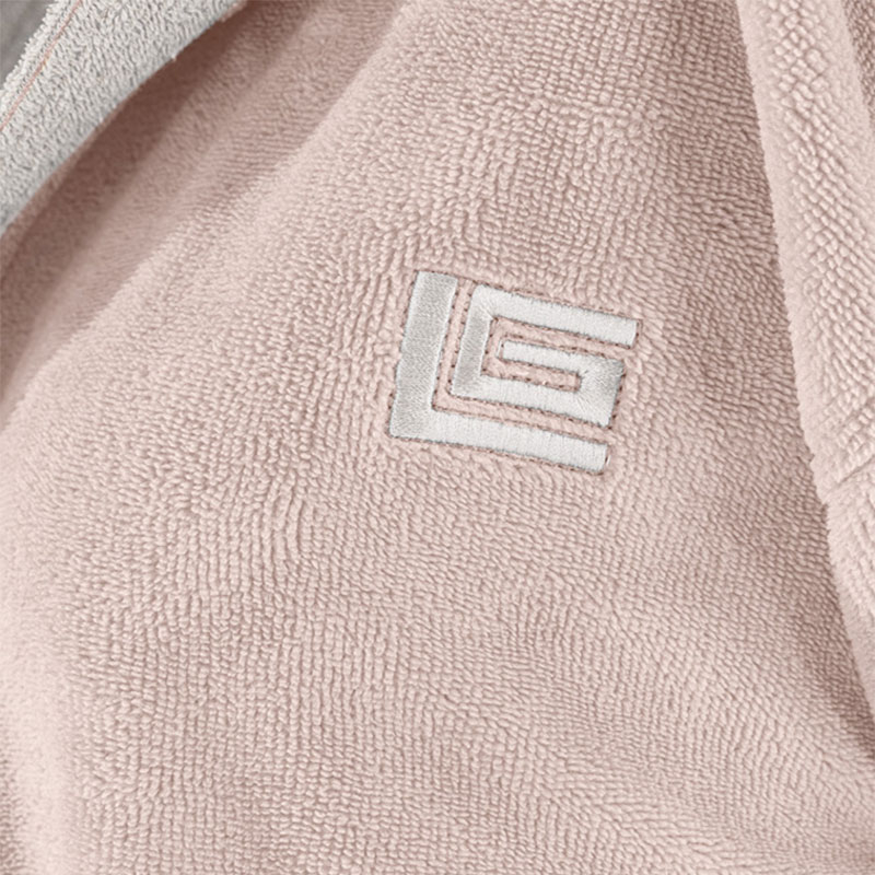 Μπουρνούζι Guy Laroche Monogram Pudra Large Home Λευκά Είδη Μπάνιου Μπουρνούζια Spitishop