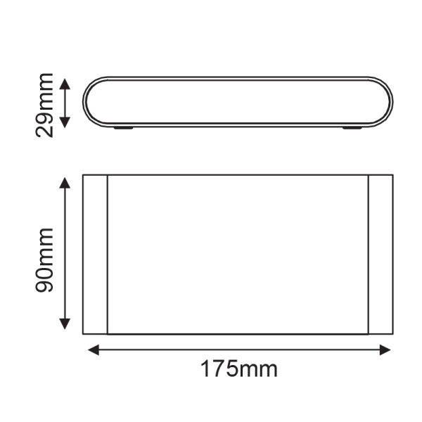Απλίκα LED Εξωτερικού Χώρου Aca Maida-L LG2632R