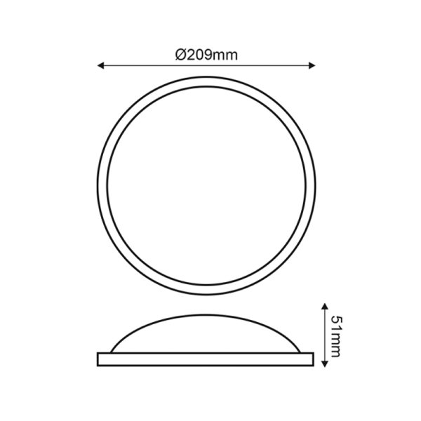 Απλίκα LED Εξωτερικού Χώρου Aca DARIA2060B Black