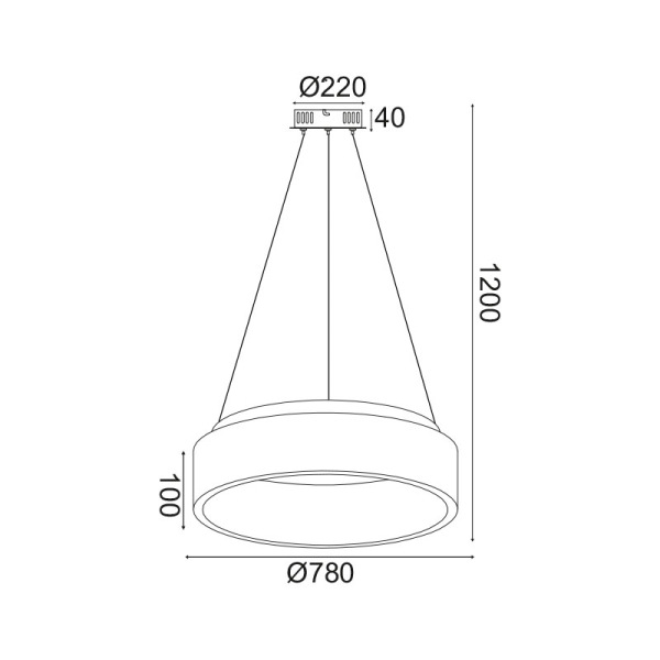 Φωτιστικό Οροφής LED 3 CCT Aca Apollo BR81LEDP78BKCCT Black