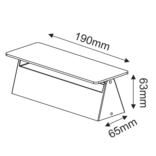 Απλίκα LED Εξωτερικού Χώρου Aca Melfa LG1201G