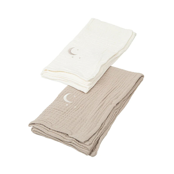 Ματλασέ Πάνες Αγκαλιάς (Σετ 2τμχ) Bimbidreams Greige