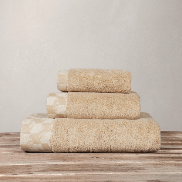 Πετσέτα Χεριών (40x60) Nima Luxe Mustard Beige 600gsm