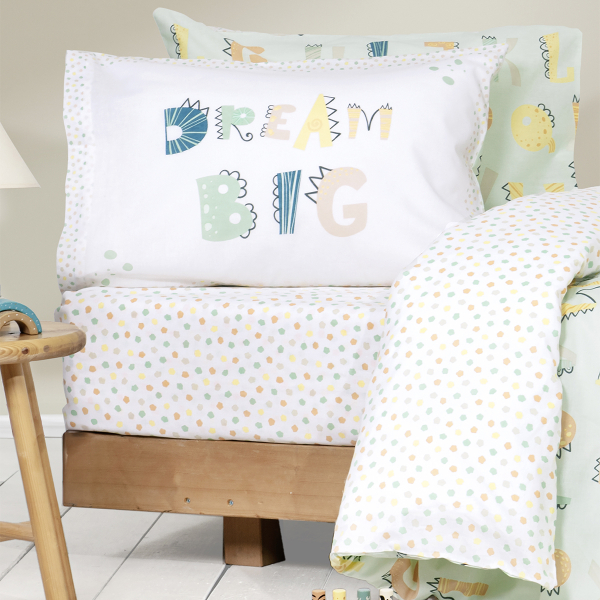 Παπλωματοθήκη Μονή (Σετ 160x240) 2 Όψεων Nima Kids Dream Big