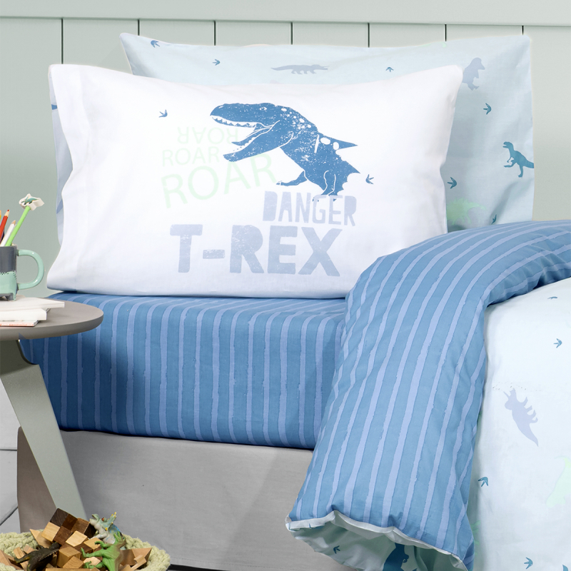 Ζεύγος Μαξιλαροθήκες (52x72) Nima Kids Roar