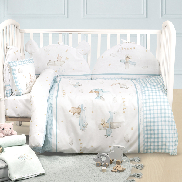 Παπλωματοθήκη Κούνιας (Σετ 110x145) 2 Όψεων Nima Baby Joy Ride