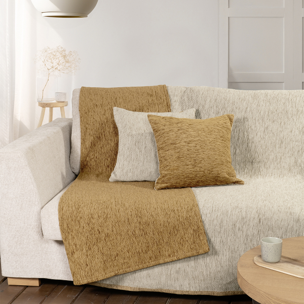 Ριχτάρι Πολυθρόνας 2 Όψεων (180x180) Nima Caldo Beige-Gold