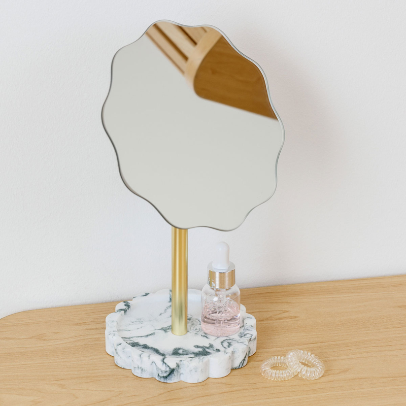 Επιτραπέζιος Καθρέφτης Με Ραφάκι (12.2x16.4x27.2) F-V Marby 213340