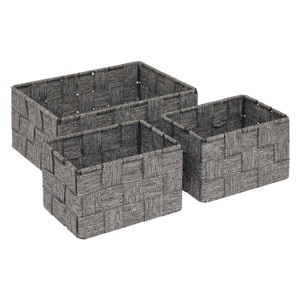 Καλάθια Αποθήκευσης (Σετ 3τμχ) F-V Lise Grey 204907A
